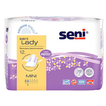 Прокладки урологические Seni Mini Lady 2 капли 12 шт