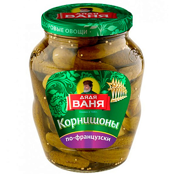 Корнишоны Дядя Ваня по-французски 680 гр