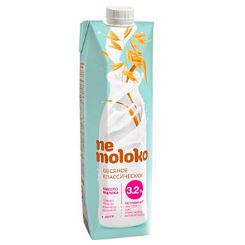 Напиток NeMoloko овсяный классический 3,2% 1 л