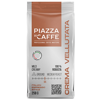 Кофе Piazza del Caffe Crema Vellutata молотый 250 гр