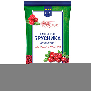 Брусника Metro Chef дикорастущая замороженная 1,5 кг