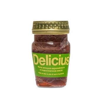 Филе анчоуса в масле "Delicius" 78 г.