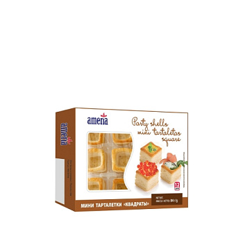 Мини тарталетки «Квадраты» Ameria 84г