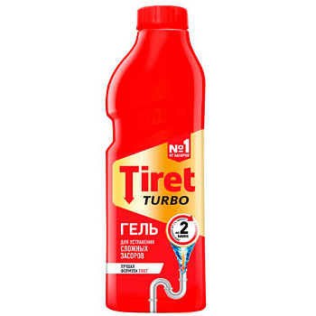Гель для удаления засоров Tiret Turbo 1 л