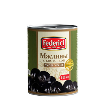 Federici (Федеричи) маслины супергигант с/к 820 г
