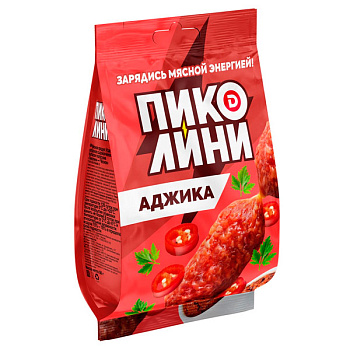 Колбаски Дымов Пикколини Аджика сырокопченые 50 гр