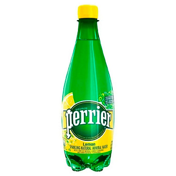 Вода Perrier со вкусом лимона 0.5 литра, газ, пэт, 24 шт. в уп.