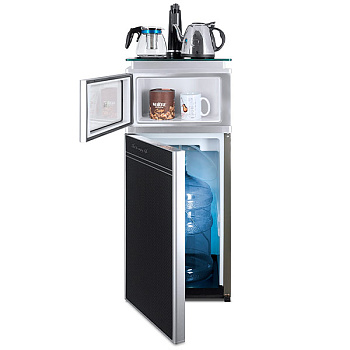 Кулер с чайным столиком Тиабар Ecotronic TB3-LE UV Silver+Black (шкафчик 7 литров)