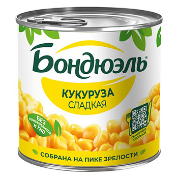 Кукуруза Bonduelle сладкая 340 гр