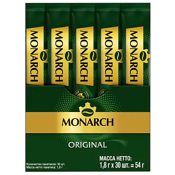 Кофе Monarch растворимый 1,8 гр х 30 пак