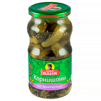 Корнишоны Дядя Ваня по-французски 460 гр