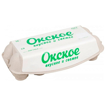 Яйцо куриное Окское С0 белое 10 шт
