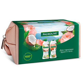 Набор подарочный Palmolive Бережный уход Крем-гель для душа 250 мл + Крем-гель для душа 250 мл