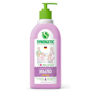 Жидкое мыло Synergetic биоразлагаемое лаванда 500 мл.