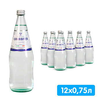 Вода Acqua Calabria Naturale 0.75 литра, без газа, стекло, 12 шт. в уп.