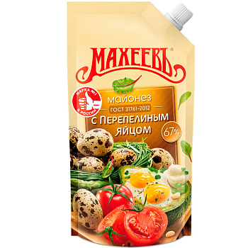 Майонез Махеевъ с перепелиным яйцом 190 гр
