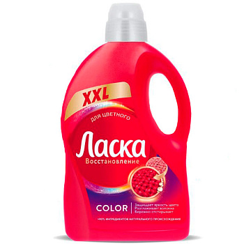 Средство для стирки Ласка Восстановление для цветного 4 литра