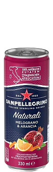 San Pellegrino (Сан Пеллегрино) - "Гранат-апельсин" 0.33л