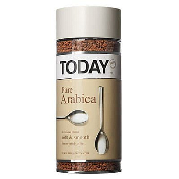 Кофе Today Pure Arabica растворимый ст. (95гр)