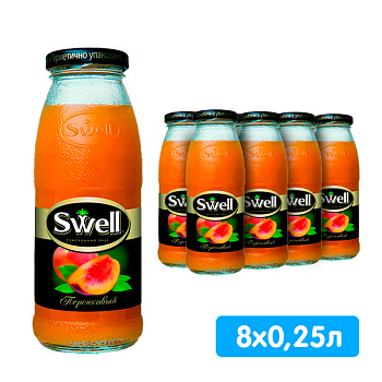 Нектар Swell / Свелл Персик 0.25 литра, 8 шт. в уп.