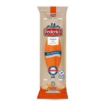 Спагетти без глютена из красной чечевицы Federici №3 250г