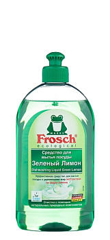 Средство для мытья посуды Frosch ("Фрош") зеленый лимон 0,5 л