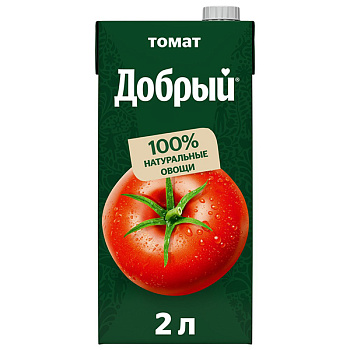 Нектар Добрый томат с сахаром и солью 2 литра
