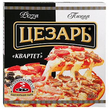 Пицца Цезарь Жюльен Квартет 420 гр