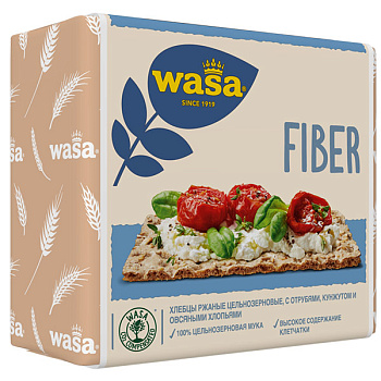 Хлебцы ржаные Wasa отруби-кунжут-овсянка 230 гр