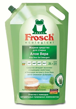 Жидкое средство для стирки Frosch ("Фрош") Алоэ вера 2 л