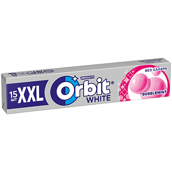 Жевательная резинка Orbit White XXL Bubblemint 20 гр