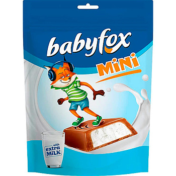 Конфеты BabyFox mini с молочной начинкой 120 гр