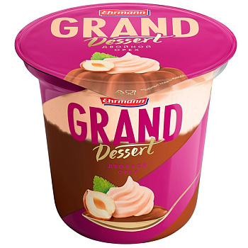 Пудинг Ehrmann Grand Dessert Двойной орех 4,9% БЗМЖ 200 гр