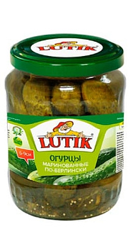Огурцы маринованные по-берлински "Lutik" 720 мл