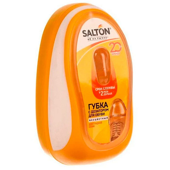 Губка для гладкой кожи SALTON с дозатором бесцветная