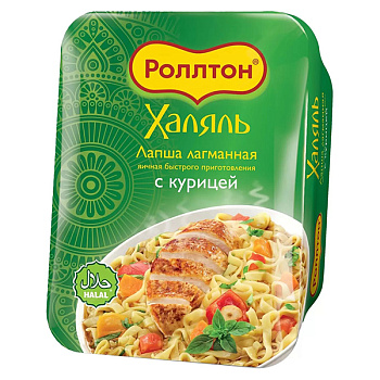 Лапша Роллтон Халяль лагманная с курицей 90 гр