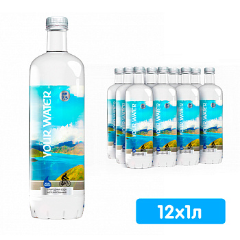 Вода Darida Your Water 1 литр, без газа, пэт, 12 шт. в уп.